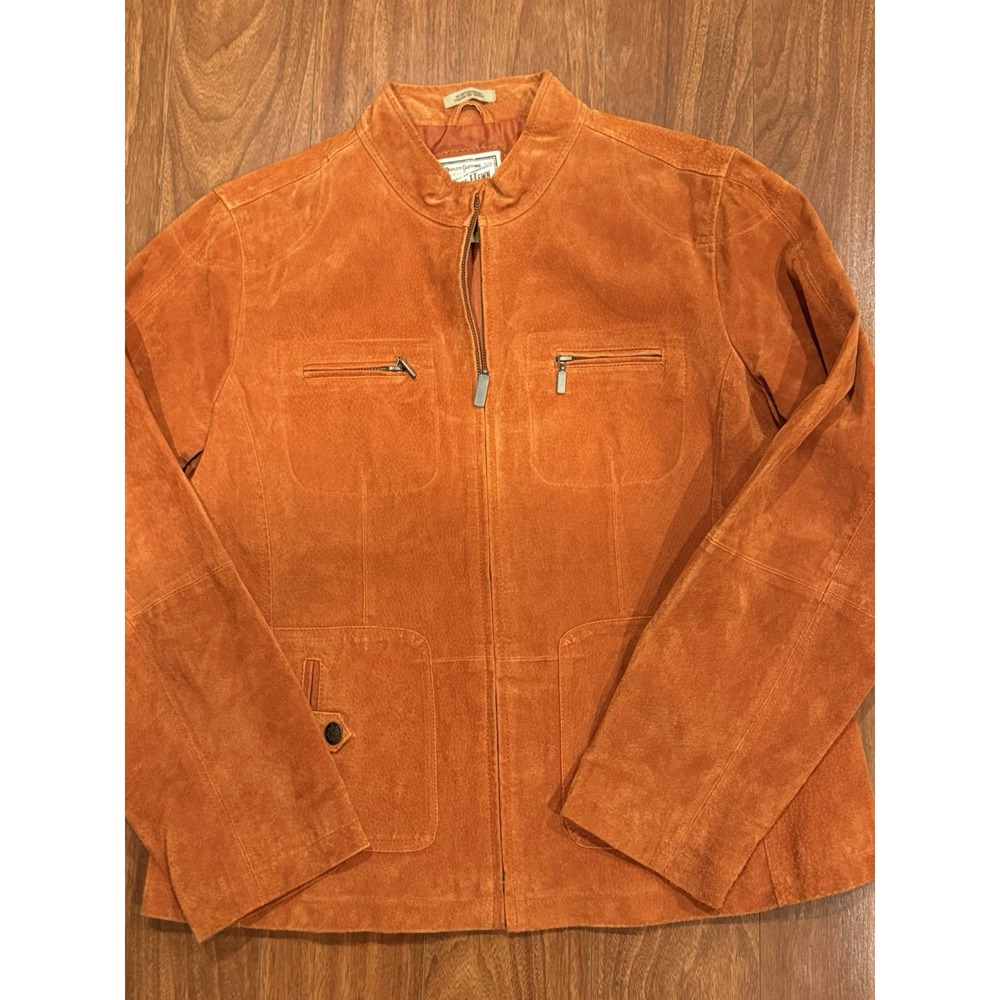 Ruff Hewn Women's XL Vintage Suede Jacket Zipper Front